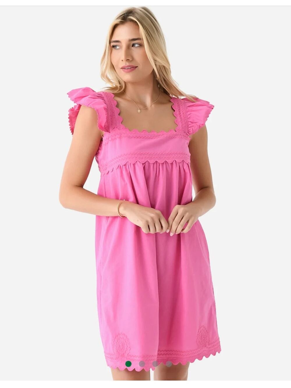 J.Marie Haydyn Scalloped Babydoll Dress Small and worn once